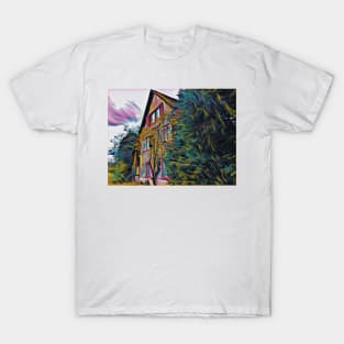 Swiss Cottage in the forest T-Shirt